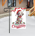 Christmas Garden Flag - 12x18 Inch Double Sided, Christmas Dog Flag, Holiday Flag, Winter Flag, Xmas Dog Lover Merry Christmas Welcome Flag