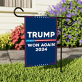 Trump 45-47 Garden Flag - 12x18 Inch Double Sided, Trump Won Again Flag, Donald Trump MAGA Flag, Trump 2024, Make America Great Again Flag