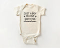 Just a Boy in Love with His Mama Baby Bodysuit, Baby Shirt, Toddler Sweatshirt - Mother's Day Gift, Cute Gift for Mom from Baby Boy