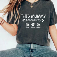 This Mummy Belongs Short Sleeve Shirt