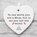 Mum Ceramic Keepsake, Mother's Day Gift, Mum's Birthday Present, Thank You Mum Gift, Custom Ornament for Mom, Special Gift for Mum