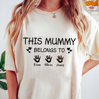 This Mummy Belongs Short Sleeve Shirt