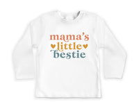 Mommy’s Little Bestie Toddler Sweatshirt, Baby Shirt, Baby Bodysuit - Cute Minimalist Mother’s Day Outfit, Baby Gift for Mom from Newborn