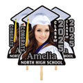 Custom Face Fans With Wooden Handle, Graduation Head, Grad Face Fans, Class of 2025 Head Fans, Graduation Faces on a Stick