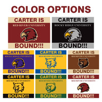 Personalized College Bound Yard Sign, College Logo Sign, Custom Graduate College University Bound Yard Sign with Metal H-Stake