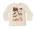 Forest Animals Onesie Baby Bodysuit, Baby Shirt, Toddler Sweatshirt, Cute Woodland Wildlife Outfit, Nature Baby Gift, Outdoor Animal Clothes