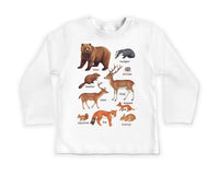 Forest Animals Onesie Baby Bodysuit, Baby Shirt, Toddler Sweatshirt, Cute Woodland Wildlife Outfit, Nature Baby Gift, Outdoor Animal Clothes