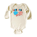 American Girl Baby Bodysuit, Baby Shirt, Toddler Sweatshirt - Retro Patriotic Outfit, Cute 4th of July Baby Gift, Red White Blue Clothes