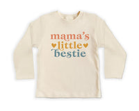 Mommy’s Little Bestie Toddler Sweatshirt, Baby Shirt, Baby Bodysuit - Cute Minimalist Mother’s Day Outfit, Baby Gift for Mom from Newborn