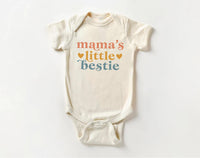 Mommy’s Little Bestie Toddler Sweatshirt, Baby Shirt, Baby Bodysuit - Cute Minimalist Mother’s Day Outfit, Baby Gift for Mom from Newborn