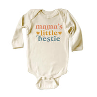 Mommy’s Little Bestie Toddler Sweatshirt, Baby Shirt, Baby Bodysuit - Cute Minimalist Mother’s Day Outfit, Baby Gift for Mom from Newborn