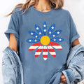 July 4th Daisy Sleeve T-Shirt