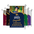 Personalized High School Graduation Photo Garden Flag, Double Sided Custom College Graduation, Class of 2025 Yard Sign, Celebration Flag