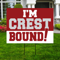 Personalized College Bound Yard Sign, Senior Graduation College Bound Sign, Custom Graduate University Bound Yard Sign with Metal H-Stake