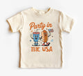 Retro 4th of July Onesie Baby Bodysuit, Baby Shirt, Toddler Sweatshirt,Party in the USA Outfit, Patriotic Baby Gift, Red White and Blue Look