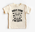 Holy Cow I’m Cute Onesie, Baby Bodysuit, Baby Shirt, Toddler Sweatshirt - Funny Cow Baby Outfit, Cute Farm Baby Gift, Country Style Look