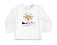 First Trip Around the Sun Onesie, Baby Bodysuit, Baby Shirt, Toddler Sweatshirt - Boho First Birthday, One Year Old Gift, Space Party Look