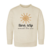 First Trip Around the Sun Onesie, Baby Bodysuit, Baby Shirt, Toddler Sweatshirt - Boho First Birthday, One Year Old Gift, Space Party Look