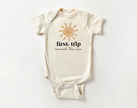 First Trip Around the Sun Onesie, Baby Bodysuit, Baby Shirt, Toddler Sweatshirt - Boho First Birthday, One Year Old Gift, Space Party Look