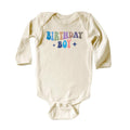 Birthday Boy Onesie, Baby Bodysuit, Baby Shirt, Toddler Sweatshirt - Cute Retro Rainbow Birthday Outfit, Boys Party Gift, Cake Smash Look
