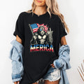 Bigfoot Merica Rock Short Sleeve T-Shirt
