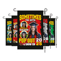 Personalized College Graduation Garden Flag, Double Sided Custom School, University Logo, Class of 2025 Yard Sign, Graduate Celebration Flag