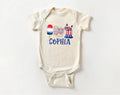 Personalized Fourth of July Onesie, Baby Bodysuit, Baby Shirt, Toddler Sweatshirt - Custom Patriotic Popsicle Outfit, 4th of July Baby Gift