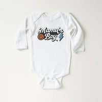 Mama’s Boy Onesie, Baby Bodysuit, Baby Shirt, Toddler Sweatshirt - Cute Boys Retro Outfit, Vintage Mama's Boy Baby Gift, Trendy Baby Clothes