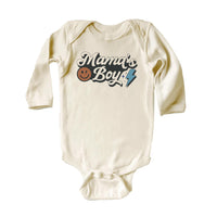 Mama’s Boy Onesie, Baby Bodysuit, Baby Shirt, Toddler Sweatshirt - Cute Boys Retro Outfit, Vintage Mama's Boy Baby Gift, Trendy Baby Clothes