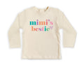 Mimi’s Bestie Onesie, Baby Bodysuit, Baby Shirt, Toddler Sweatshirt - Cute I Love My Mimi Outfit, Minimalist Baby Gift, Grandma Baby Clothes