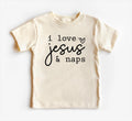 I Love Jesus and Naps Onesie Baby Bodysuit, Baby Shirt, Toddler Sweatshirt, Funny Religious Outfit, Christian Baby Gift, Faith-Based Clothes