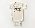 I Love Jesus and Naps Onesie Baby Bodysuit, Baby Shirt, Toddler Sweatshirt, Funny Religious Outfit, Christian Baby Gift, Faith-Based Clothes