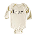Fourth Birthday Onesie, Baby Bodysuit, Baby Shirt, Toddler Sweatshirt - Vintage Four Year Old Outfit, Retro 4th Birthday Gift for Kids