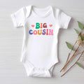 Big Cousin Onesie, Baby Bodysuit, Baby Shirt, Toddler Sweatshirt - Retro Boys Matching Cousin Outfit, Cute Family Gift, Cousin Crew Clothes