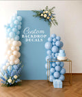 Custom Bridal Shower Backdrop Decal, Personalized Name Sticker for Balloon Arch, Vinyl Lettering Party Sign, Bridal Shower Wall Decor