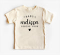 Personalized Announcement Onesie, Baby Bodysuit, Baby Shirt, Toddler Sweatshirt - Vintage Coming Soon Outfit, Custom Baby Reveal Gift Idea