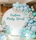 Custom Bridal Shower Backdrop Decal, Personalized Name Sticker for Balloon Arch, Vinyl Lettering Party Sign, Bridal Shower Wall Decor