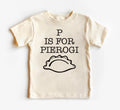 P Is For Pierogi Onesie, Baby Bodysuit, Baby Shirt, Toddler Sweatshirt - Funny Retro Polish Baby Outfit, Pierogi Gift, Foodie Baby Clothes