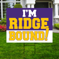 Personalized College Bound Yard Sign, Senior Graduation College Bound Sign, Custom Graduate University Bound Yard Sign with Metal H-Stake