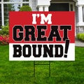Personalized College Bound Yard Sign, Senior Graduation College Bound Sign, Custom Graduate University Bound Yard Sign with Metal H-Stake