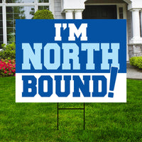 Personalized College Bound Yard Sign, Senior Graduation College Bound Sign, Custom Graduate University Bound Yard Sign with Metal H-Stake