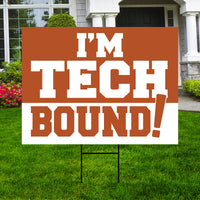 Personalized College Bound Yard Sign, Senior Graduation College Bound Sign, Custom Graduate University Bound Yard Sign with Metal H-Stake