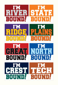 Personalized College Bound Yard Sign, Senior Graduation College Bound Sign, Custom Graduate University Bound Yard Sign with Metal H-Stake