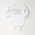 Take Me to My Aunt Peasant Onesie, Baby Bodysuit, Baby Shirt, Toddler Sweatshirt - Funny Vintage Minimalist Baby Outfit, Cute Sarcastic Gift