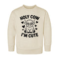 Holy Cow I’m Cute Onesie, Baby Bodysuit, Baby Shirt, Toddler Sweatshirt - Funny Cow Baby Outfit, Cute Farm Baby Gift, Country Style Look
