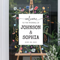 Wildflower Wedding Acrylic Sign, Custom Welcome Sign, Floral Sign for Weddings, Spring Wedding Sign, Flower Wedding Sign, Wildflower Sign
