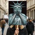 No Kings In America Protest Sign, Anti-Trump Resistance