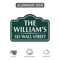 7x10 Inch Custom Address Metal Yard Sign with 16" Stake, Personalized House Number