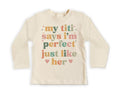 My Titi Says I'm Perfect Onesie Baby Bodysuit, Baby Shirt, Toddler Sweatshirt, Auntie's Bestie Boho Rainbow Outfit, Cute Baby Girl Gift Idea