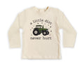 A Little Dirt Never Hurt Onesie, Baby Bodysuit, Baby Shirt, Toddler Sweatshirt - Trendy Farm Tractor Boys Outfit, Cute Country Boy Gift Idea